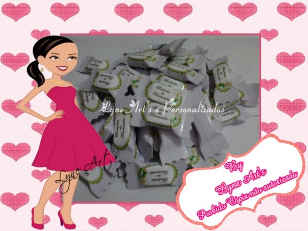 Bala personalizada Tema Sininho (Tinkerbel)