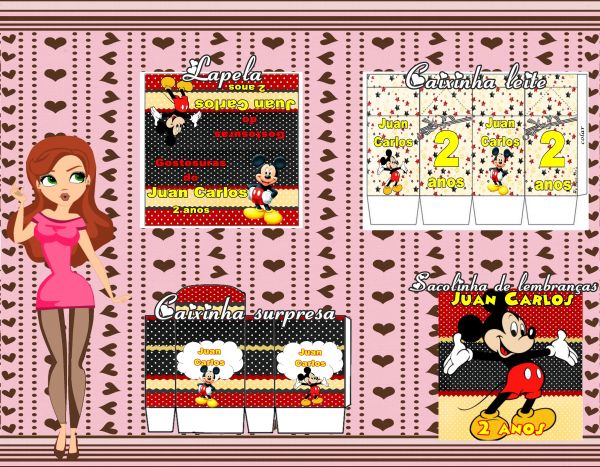 Artes digitais Tema Mickey